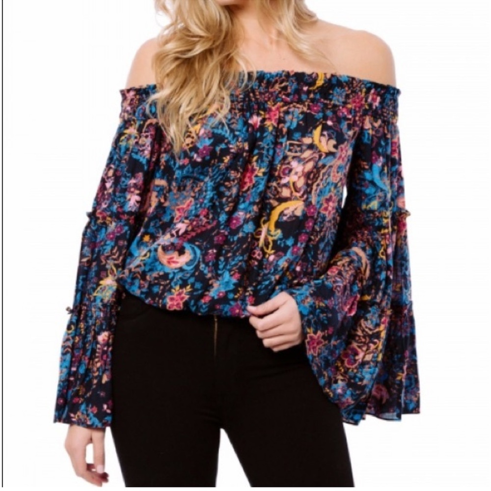 Free People Free Spirit off the shoulder top